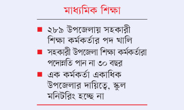 ৩৮০ উপজেলায় শিক্ষা কর্মকর্তার পদ শূন্য