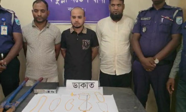 নারায়ণগঞ্জে স্বর্ণালংকারসহ ডাকাতদলের ৩ সদস্য গ্রেপ্তার
