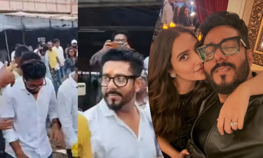 তোপের মুখে রাজ, শুভশ্রীর নীরব প্রতিবাদ