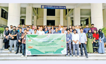 পুষ্টি সচেতনতায় বিইউএইচএস ক্যাম্পাসে শোভাযাত্রা