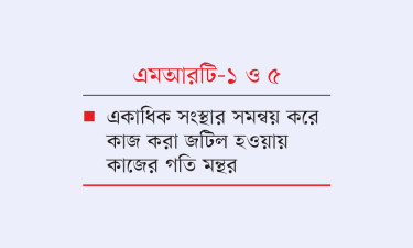 কাজের ধীরগতিতে ভোগান্তি