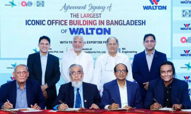 বসুন্ধরা আবাসিক এলাকায় দেশের সর্ববৃহৎ আইকনিক করপোরেট অফিস নির্মাণ করছে ওয়ালটন