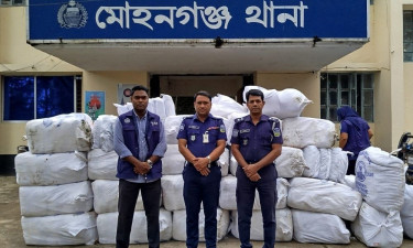 মোহনগঞ্জে সাড়ে ৮ লাখ টাকার চায়না দুয়ারি জাল জব্দ, ব্যবসায়ী আটক