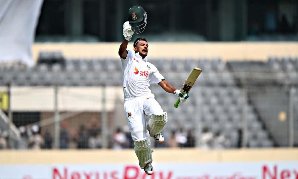 সেঞ্চুরিতে রেকর্ড গড়লেন শান্ত