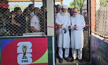 কুলাউড়ায় মিনি ইনডোর স্টেডিয়াম উদ্বোধন করলেন এমপি শকু