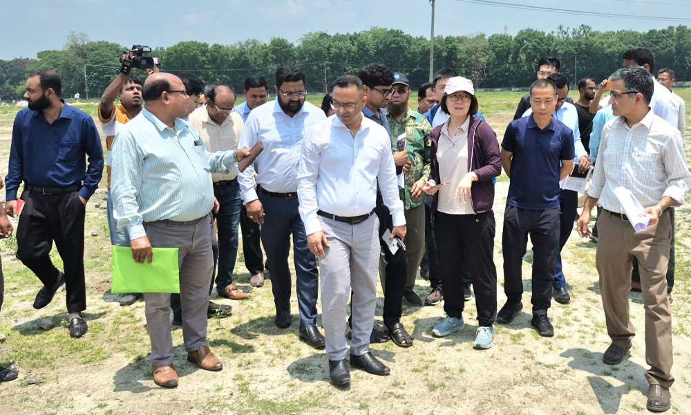 বাংলাদেশ-চীন মৈত্রী হাসপাতালের প্রস্তাবিত স্থান পরিদর্শনে চীনা বিশেষজ্ঞ দল