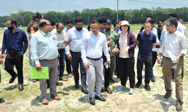 বাংলাদেশ-চীন মৈত্রী হাসপাতালের প্রস্তাবিত স্থান পরিদর্শনে চীনা বিশেষজ্ঞ দল