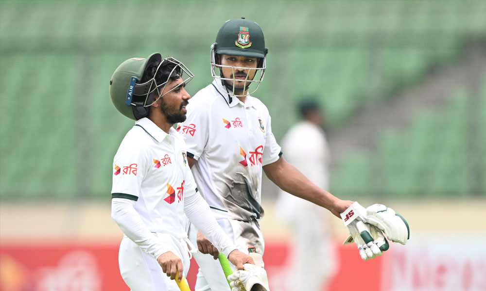 ১২০ রানের লিড নিয়ে লাঞ্চ বিরতিতে বাংলাদেশ