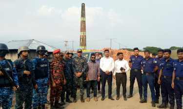 ভোলায় দুই অবৈধ ইটভাটা বন্ধ ঘোষণা, ৫ লাখ টাকা জরিমানা