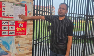 মেহেরপুরে নিষিদ্ধ ছাত্রলীগের পোস্টারিং