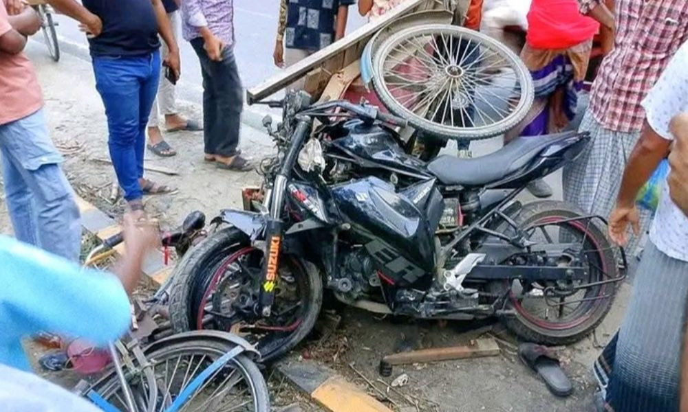 শিবচরে সড়ক দুর্ঘটনায় মোটরসাইকেল আরোহী নিহত