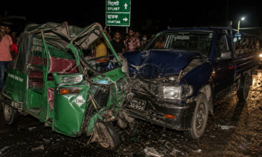 ছাতকে পিকআপ-অটোরিকশা সংঘর্ষে আহত ৬