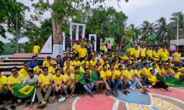 বিশ্বকাপের উন্মাদনায় রাঙামাটি মাতাল ব্রাজিল সমর্থকরা