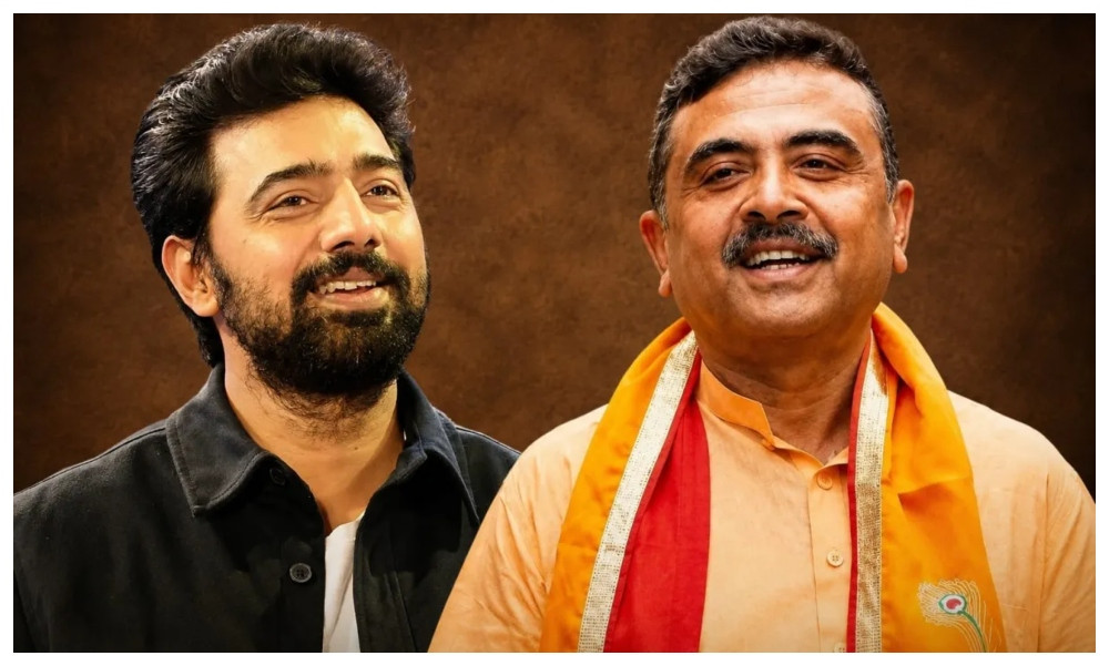 দেবের গাল টিপে দিলেন শুভেন্দু, মহাকাব্যিক দলবদলের মহানায়কও তিনিই