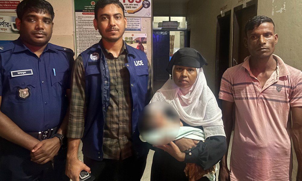 ছাতকে হাসপাতাল থেকে চুরি হওয়া নবজাতক উদ্ধার