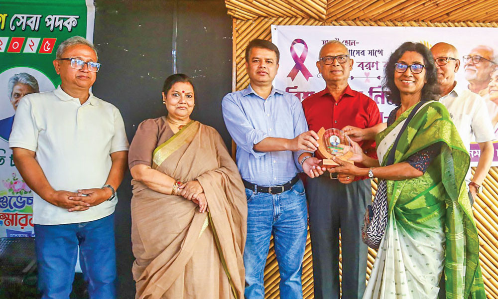 মহাত্মা গান্ধী ‘প্রবীণ সেবা পদক’ পেলেন জ্যোতি চট্টোপাধ্যায়