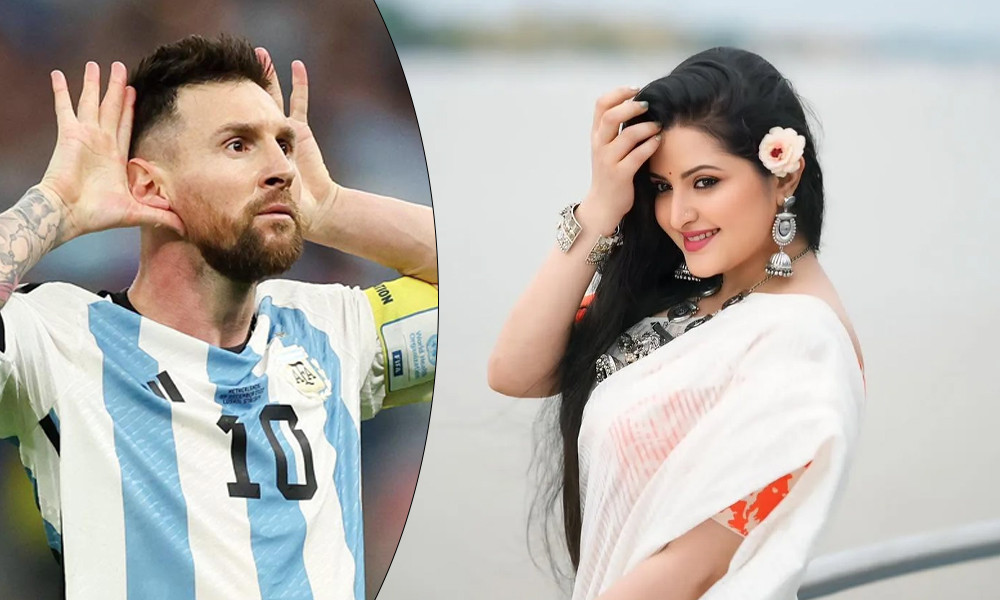 মেসির ‘ডাইহার্ড ফ্যান’, আর্জেন্টিনাকে ‘উড়ন্ত চুমু’ পরীমনির