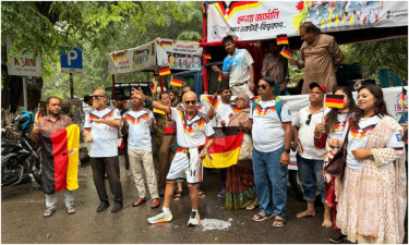 জার্মানির সমর্থনে সোয়ান গ্রুপের চেয়ারম্যান খাবির উদ্দিন খানের র‍্যালি
