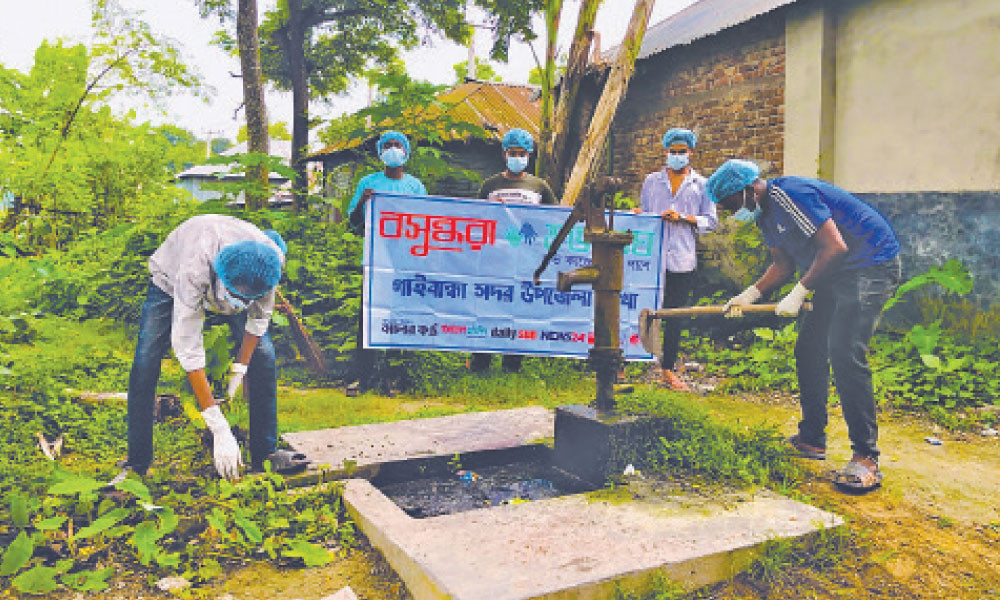 গাইবান্ধায় পরিচ্ছন্নতা অভিযান