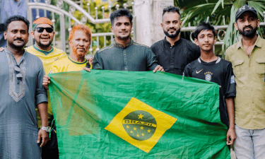 ফেনীতে ব্রাজিল সমর্থকদের বর্ণাঢ্য আনন্দ শোভাযাত্রা