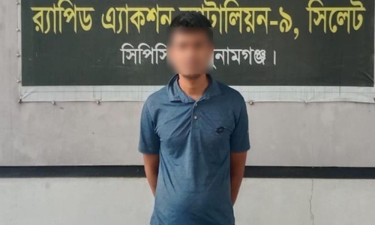 সুনামগঞ্জে ৯৬ বোতল ভারতীয় মদসহ মাদক কারবারি গ্রেপ্তার
