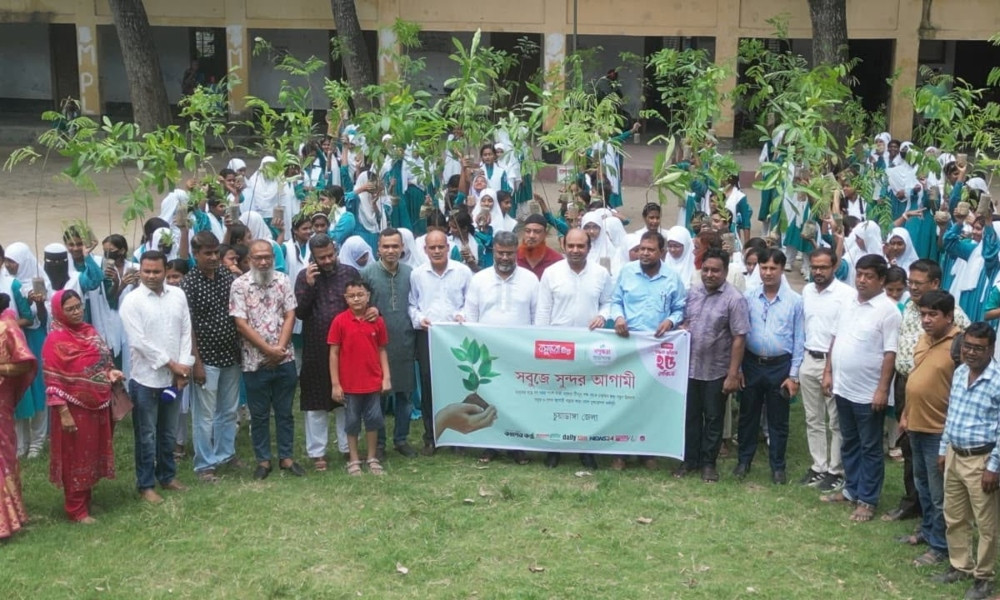 চুয়াডাঙ্গায় বসুন্ধরা টিস্যু ও শুভসংঘের যৌথ উদ্যোগে বৃক্ষরোপণ কর্মসূচি