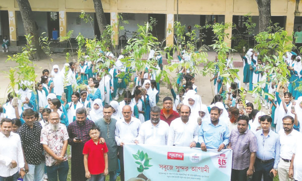 চুয়াডাঙ্গা ও দিনাজপুরে চারা রোপণ-বিতরণ