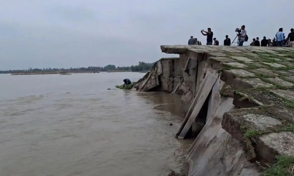 তিস্তা সেতুরক্ষা বাঁধে ভাঙন অব্যাহত