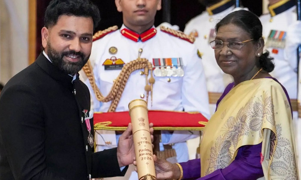 পদ্মশ্রী সম্মানে ভূষিত রোহিত শর্মা