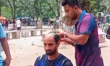 আর্জেন্টিনার জয়ে ন্যাড়া হলেন রাবির ব্রাজিলভক্ত