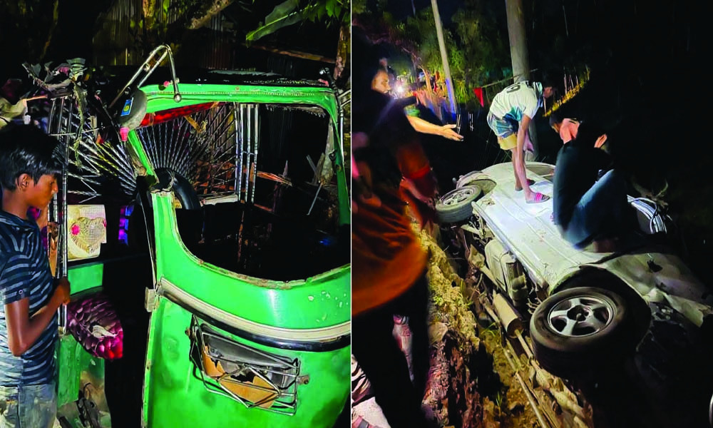 শেরপুরে সিএনজি-মাইক্রোবাস সংঘর্ষ: ডিবি পুলিশের ৮ সদস্য আহত