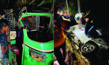 শেরপুরে সিএনজি-মাইক্রোবাস সংঘর্ষ: ডিবি পুলিশের ৮ সদস্য আহত