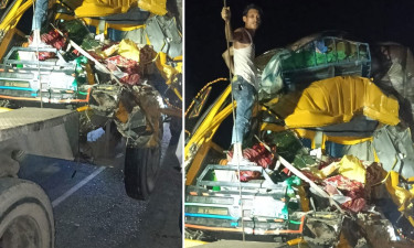 চৌদ্দগ্রামে পরপর তিন গাড়ির সংঘর্ষ, ট্রাকের হেলপার নিহত