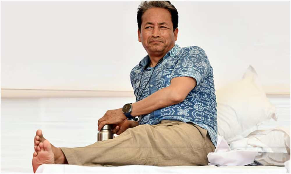সিজেপির আন্দোলনে যোগ দিয়ে যন্তর মন্তরে অনশন শুরু করলেন সোনম ওয়াংচুক