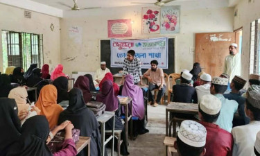 ভোলায় বসুন্ধরা শুভসংঘের উদ্যোগে ‘জলবায়ু পরিবর্তন ও প্রভাব’ শীর্ষক আলোচনাসভা