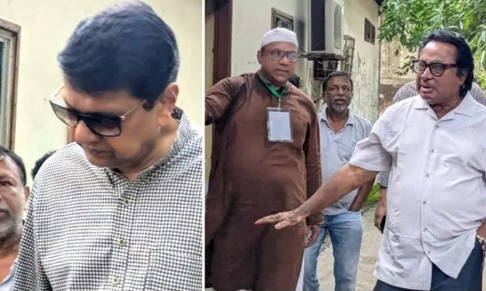 ভোট দিয়ে নীরবেই বেরিয়ে গেলেন আলমগীর ও উজ্জ্বল