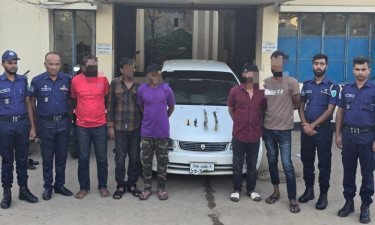 কুলাউড়ায় আন্ত জেলা ডাকাত দলের ৫ সদস্য গ্রেপ্তার