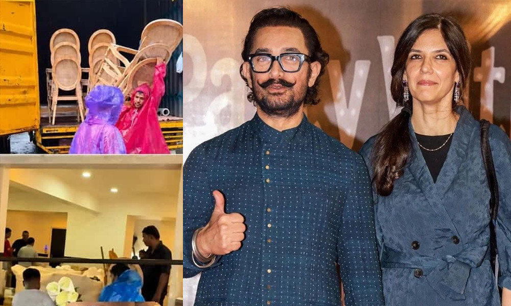 প্রবল বৃষ্টি উপেক্ষা করেই চলছে আমিরের বিয়ের প্রস্তুতি
