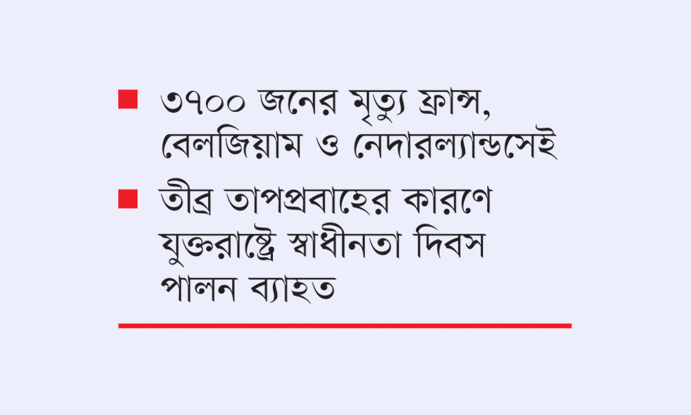 ইউরোপে প্রাণঘাতী তাপপ্রবাহ