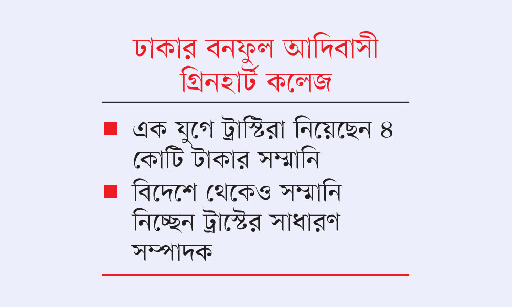 মাসে ৩ লাখ টাকার অবৈধ সম্মানি ট্রাস্টিদের পকেটে