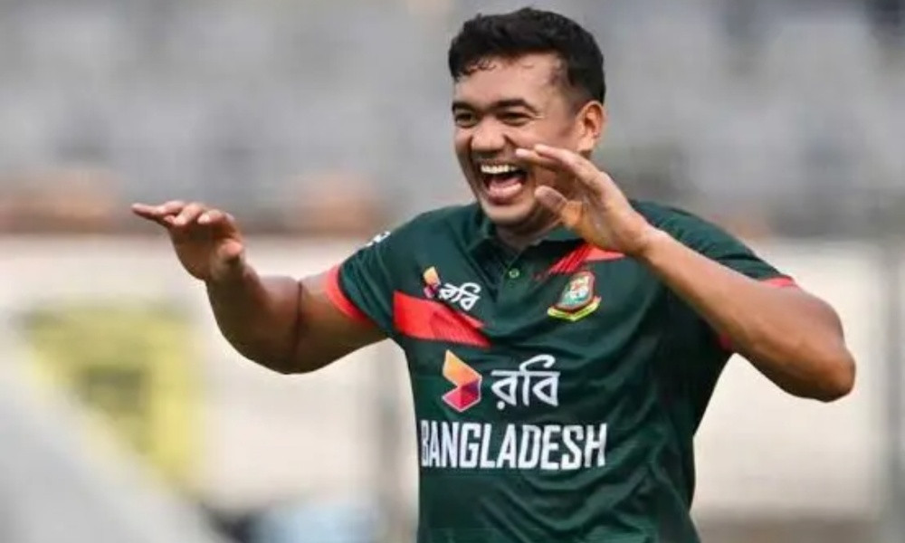 রান আউটের পর তাসকিনের আঘাত