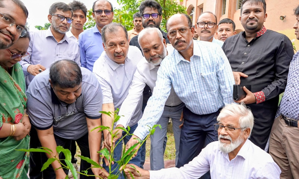 ববিতে জিয়াউর রহমান ফাউন্ডেশনের মাসব্যাপী বৃক্ষরোপণ কর্মসূচির সমাপনী