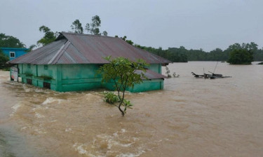 ভারি বৃষ্টি ও পাহাড়ি ঢলে সিলেট বিভাগে বন্যার শঙ্কা, প্লাবিত অন্তত ৬০ গ্রাম