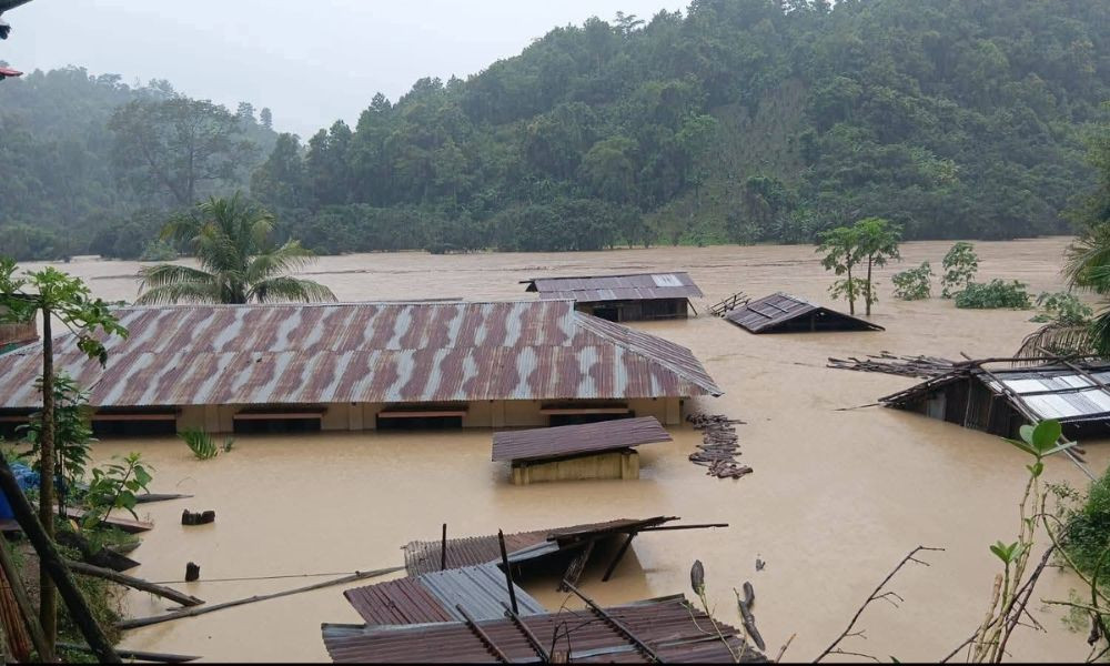 পানির নিচে রাঙামাটির বিলাইছড়ির অধিকাংশ এলাকা