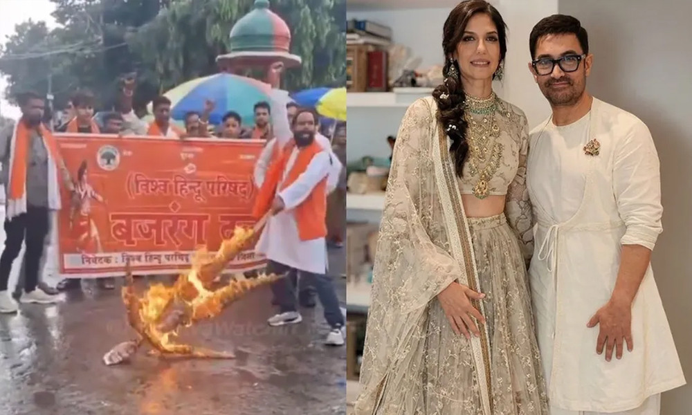 আমির খানের তৃতীয় বিয়ে ঘিরে ভারতে বিক্ষোভ