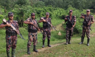সীমান্তে ভারতীয় চোরাকারবারিদের লক্ষ্য করে বিজিবির গুলি