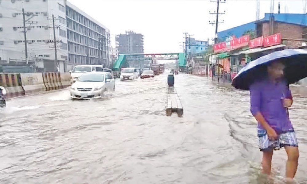 জলাবদ্ধতায় জনদুর্ভোগ