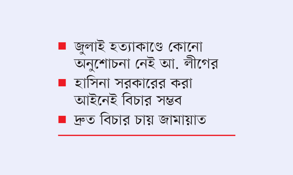 আওয়ামী লীগ প্রশ্নে সব দলের ঐক্য