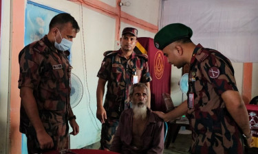 সুনামগঞ্জ সীমান্তে বিজিবির ফ্রি মেডিক্যাল ক্যাম্প