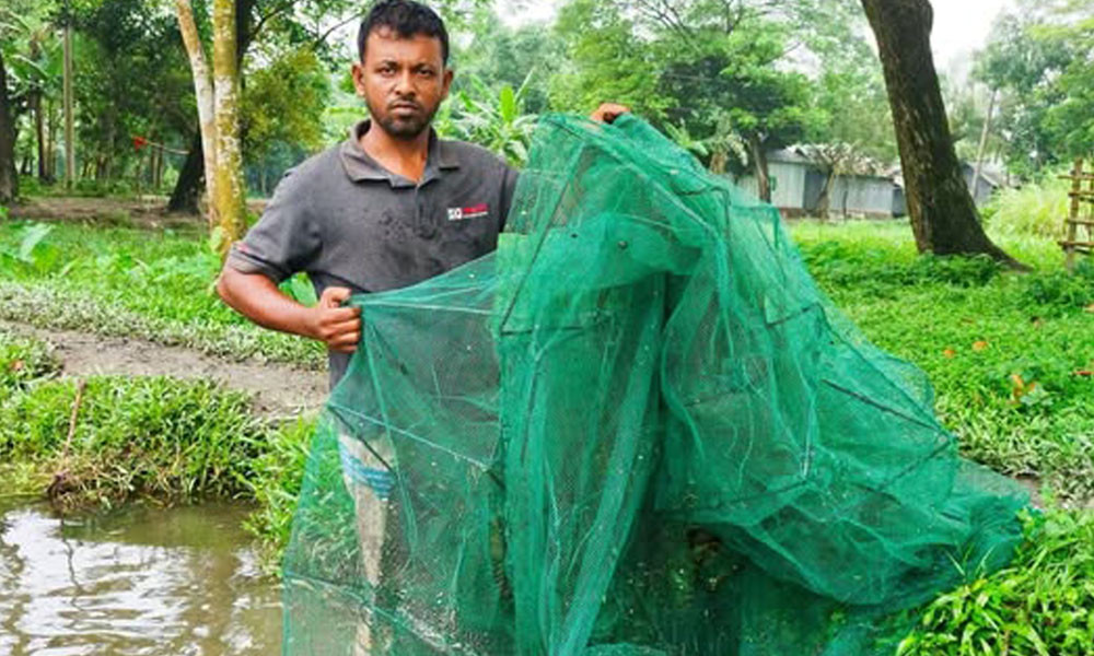 নিষিদ্ধ জালের বিরুদ্ধে একাই লড়ছেন হেলাল